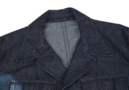 Y's 23SS Spotted Denim Long Jacket Indigo Size 1