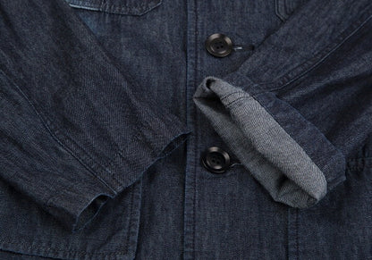 Y's 23SS Spotted Denim Long Jacket Indigo Size 1