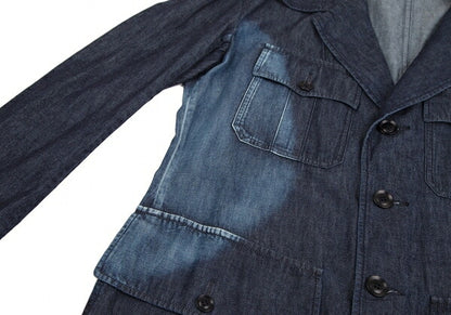 Y's 23SS Spotted Denim Long Jacket Indigo Size 1