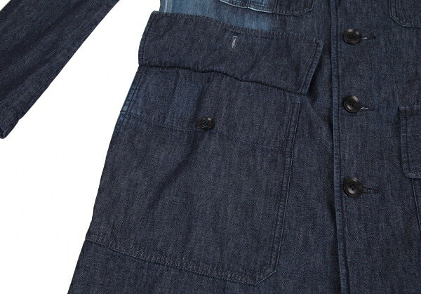 Y's 23SS Spotted Denim Long Jacket Indigo Size 1