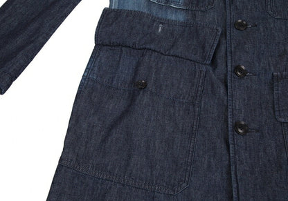 Y's 23SS Spotted Denim Long Jacket Indigo Size 1