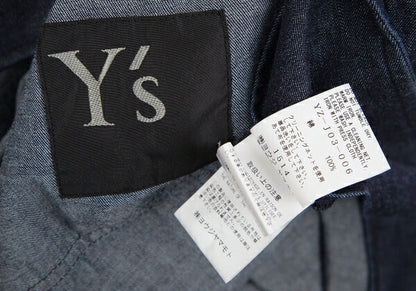 Y's 23SS Spotted Denim Long Jacket Indigo Size 1