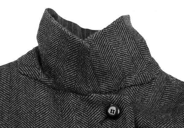 ARMANI COLLEZIONI Wool Stripe Collar Jacket Gray Size 38