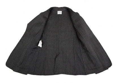 ARMANI COLLEZIONI Wool Stripe Collar Jacket Gray Size 38