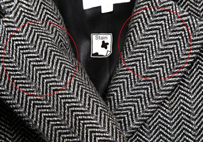 ARMANI COLLEZIONI Herringbone Wool Jacket Gray Size 38