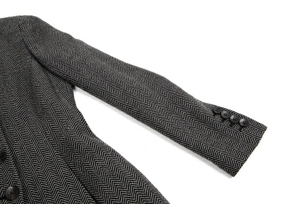 ARMANI COLLEZIONI Herringbone Wool Jacket Gray Size 38