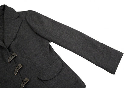 ARMANI COLLEZIONI Wool Design Button Jacket Gray Size 38