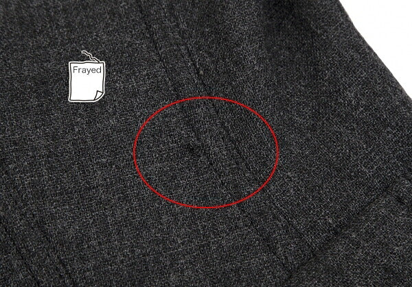 ARMANI COLLEZIONI Wool Design Button Jacket Gray Size 38