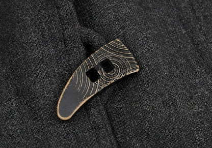 ARMANI COLLEZIONI Wool Design Button Jacket Gray Size 38