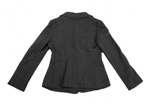 ARMANI COLLEZIONI Wool Design Button Jacket Gray Size 38