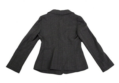 ARMANI COLLEZIONI Wool Design Button Jacket Gray Size 38