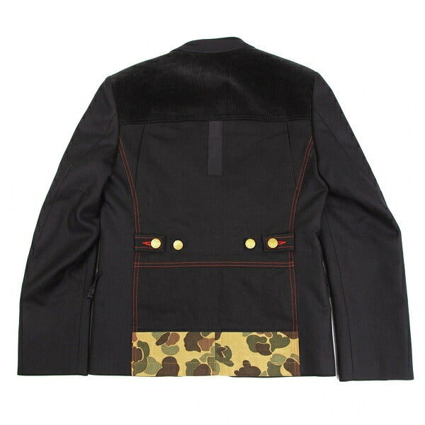 JUNYA WATANABE MAN Mixed Material Back Jacket Black Size S