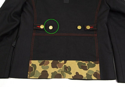 JUNYA WATANABE MAN Mixed Material Back Jacket Black Size S