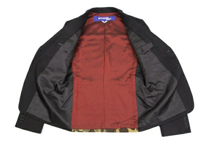 JUNYA WATANABE MAN Mixed Material Back Jacket Black Size S