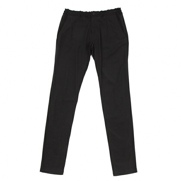 Y's Mixed Material Drawstring Pants Black Size 1