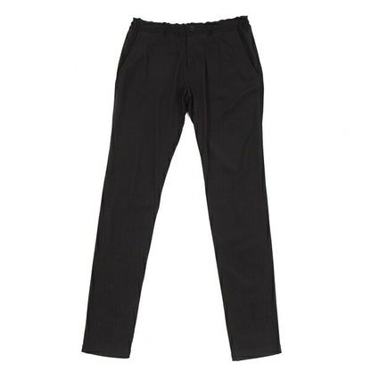 Y's Mixed Material Drawstring Pants Black Size 1