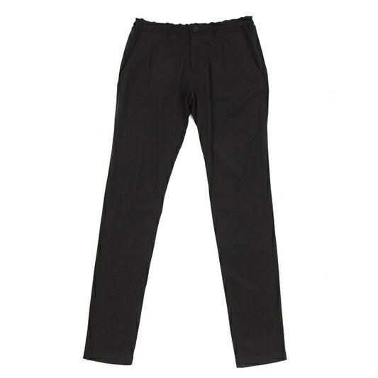 Y's Mixed Material Drawstring Pants Black Size 1