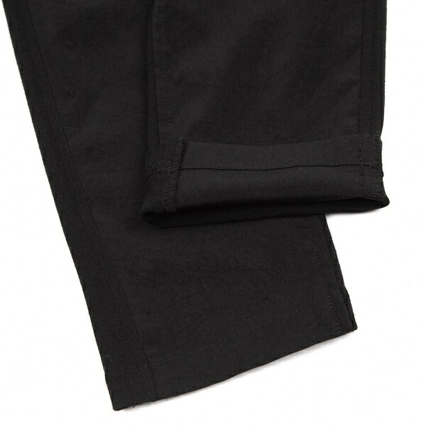 Y's Mixed Material Drawstring Pants Black Size 1