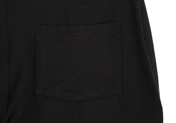 Y's Mixed Material Drawstring Pants Black Size 1