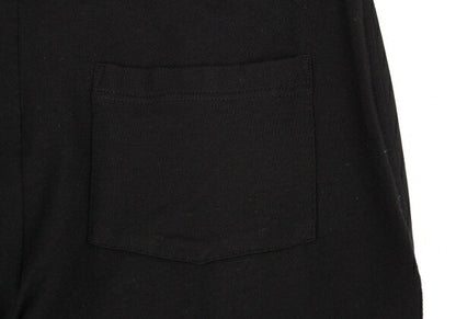 Y's Mixed Material Drawstring Pants Black Size 1