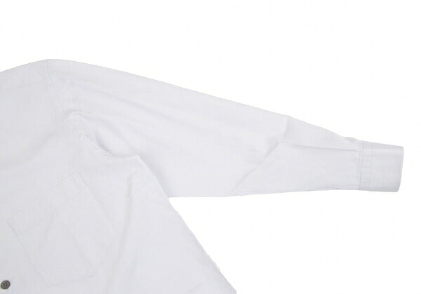 ISSEY MIYAKE MEN Cotton Broadcloth Stand Light Gray Shirt Size 2