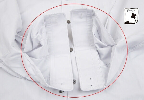 ISSEY MIYAKE MEN Cotton Broadcloth Stand Light Gray Shirt Size 2