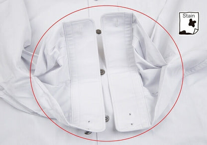 ISSEY MIYAKE MEN Cotton Broadcloth Stand Light Gray Shirt Size 2