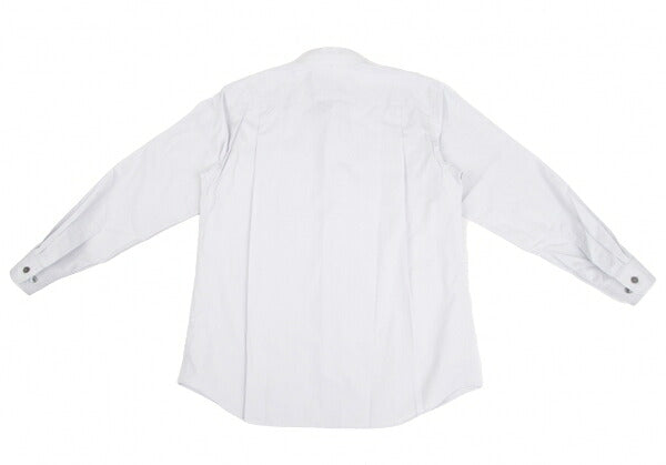 ISSEY MIYAKE MEN Cotton Broadcloth Stand Light Gray Shirt Size 2