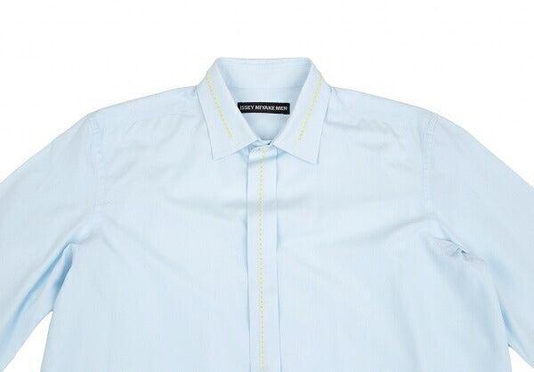ISSEY MIYAKE MEN Cotton Broadstitch Fly Front Shirt Size 2