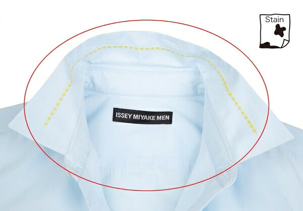 ISSEY MIYAKE MEN Cotton Broadstitch Fly Front Shirt Size 2