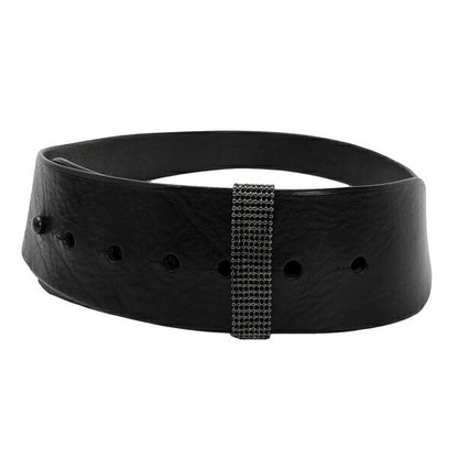 ISSEY MIYAKE FETE Leather Belt Black