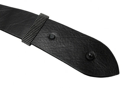 ISSEY MIYAKE FETE Leather Belt Black