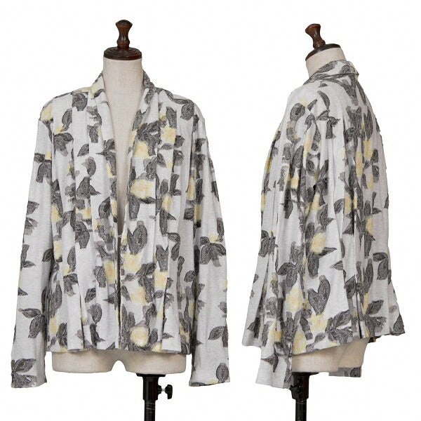 ISSEY MIYAKE HaaT Flower Jacquard Cardigan Off-White Size 3