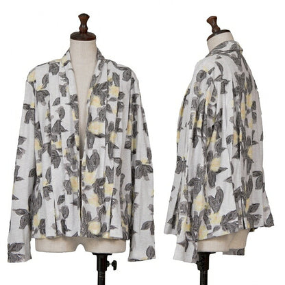 ISSEY MIYAKE HaaT Flower Jacquard Cardigan Off-White Size 3