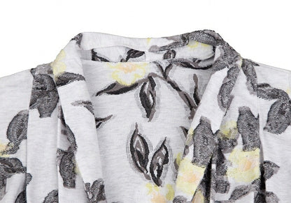 ISSEY MIYAKE HaaT Flower Jacquard Cardigan Off-White Size 3