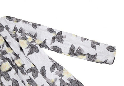 ISSEY MIYAKE HaaT Flower Jacquard Cardigan Off-White Size 3