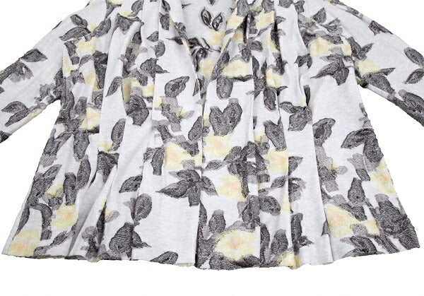 ISSEY MIYAKE HaaT Flower Jacquard Cardigan Off-White Size 3