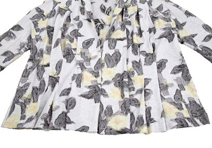 ISSEY MIYAKE HaaT Flower Jacquard Cardigan Off-White Size 3