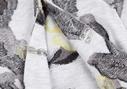 ISSEY MIYAKE HaaT Flower Jacquard Cardigan Off-White Size 3