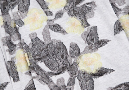 ISSEY MIYAKE HaaT Flower Jacquard Cardigan Off-White Size 3
