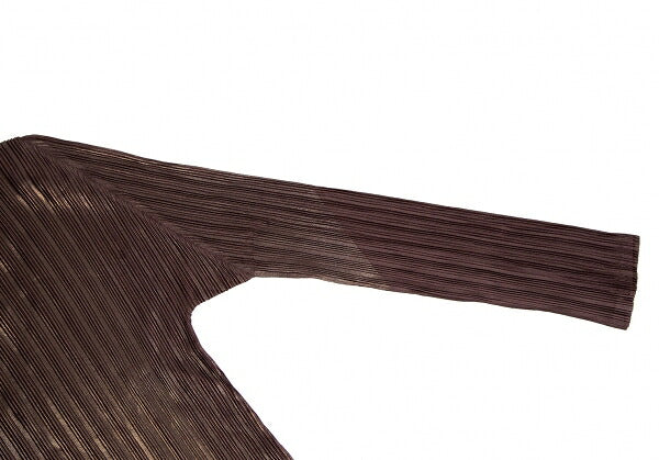 PLEATS PLEASE Front Foil Print Pleats High Top Brown Size 3