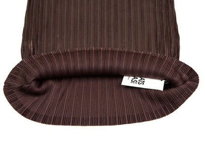 PLEATS PLEASE Front Foil Print Pleats High Top Brown Size 3