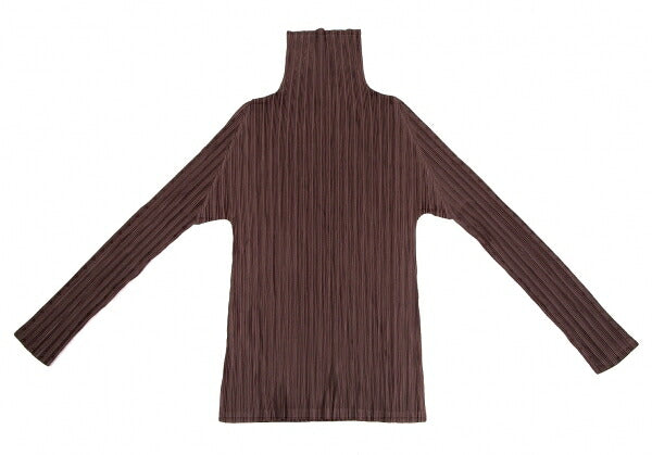 PLEATS PLEASE Front Foil Print Pleats High Top Brown Size 3