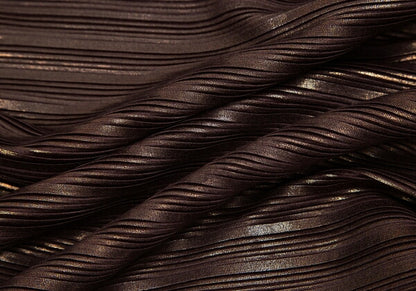 PLEATS PLEASE Front Foil Print Pleats High Top Brown Size 3