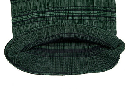 PLEATS PLEASE Jacquard Stripe Pleats Top Green Multi Size 3