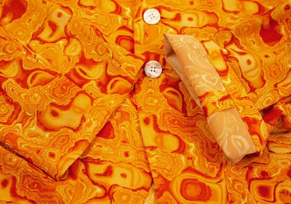 Yohji Yamamoto FEMME '96SS Psychedelic Jacket Orange Size S