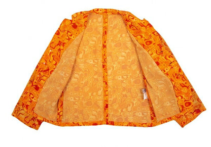 Yohji Yamamoto FEMME '96SS Psychedelic Jacket Orange Size S