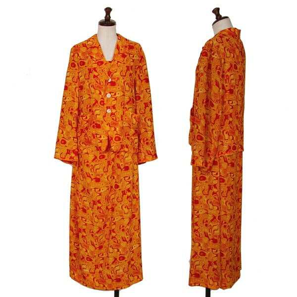 Yohji Yamamoto FEMME '96SS Psychedelic Jacket Orange Size S