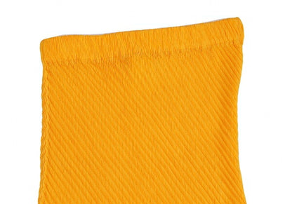 ISSEY MIYAKE Bias Pleated Skirt Orange Size M