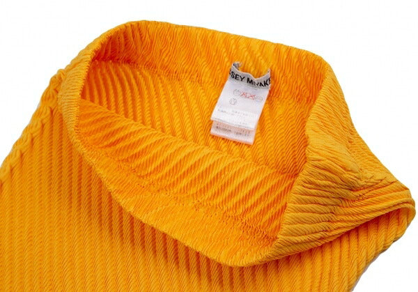 ISSEY MIYAKE Bias Pleated Skirt Orange Size M